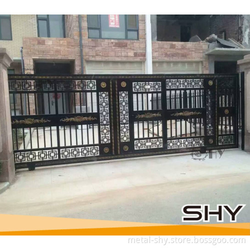 Ornamental iron gate design/philippines gates and sliding aluminum fence gate